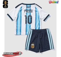 Argentyna Lionel Messi #10 Koszulka Podstawowa dzieci MŚ 2026 Krótki Rękaw (+ krótkie spodenki)